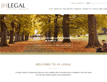 Tablet Screenshot of jhlegal.com.au